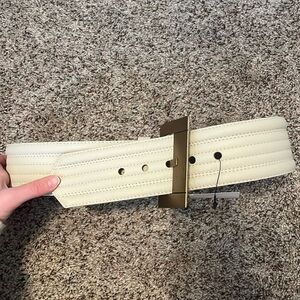 Zara 100% leather waist belt new with tags